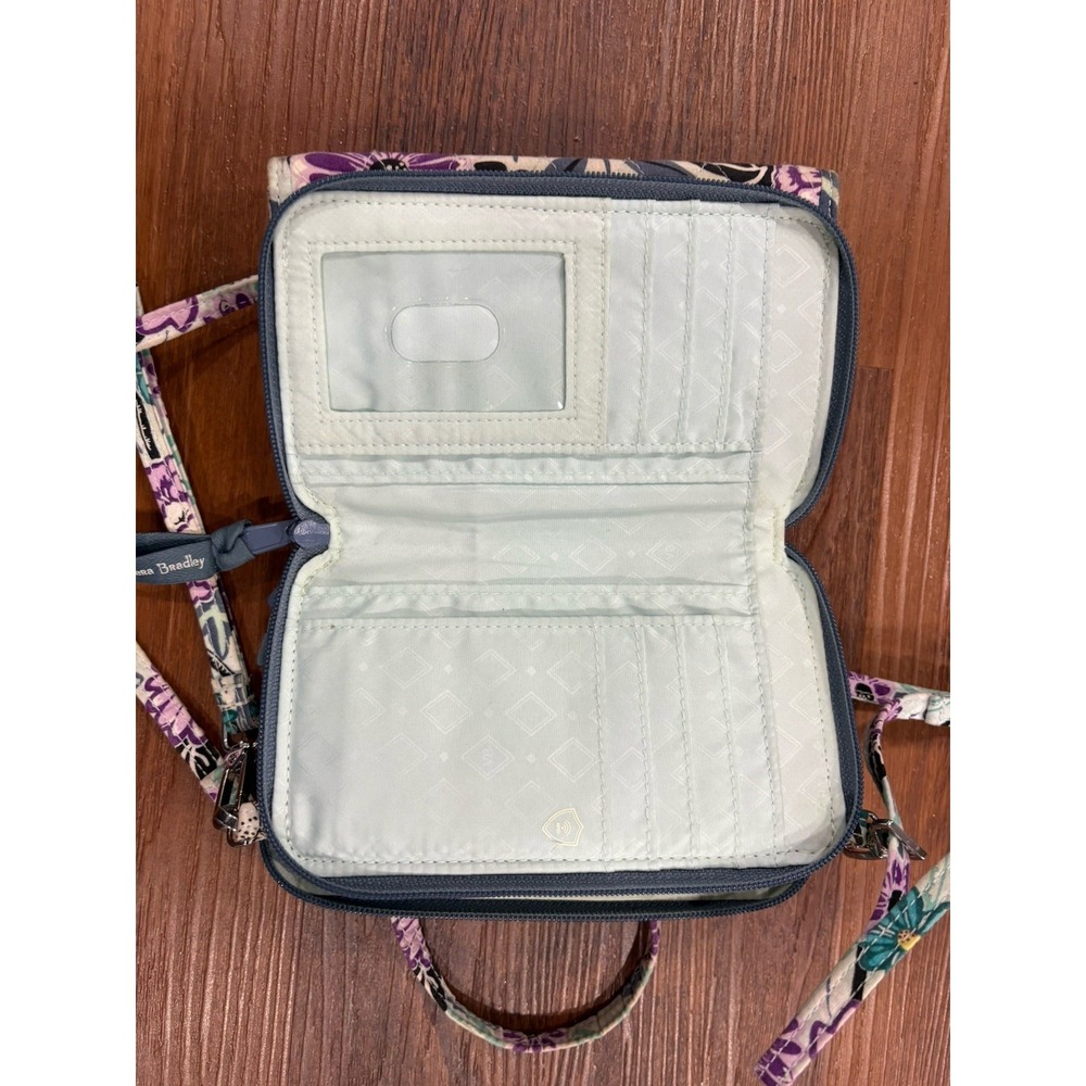 Vera Bradley Julia HELLO DAHLIA Crossbody Handbag Quilted Purse - Picture 8 of 12